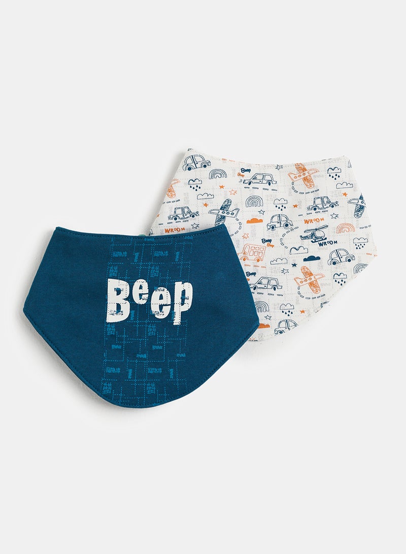 Baby Boys Scarf Bibs Pack Of 2